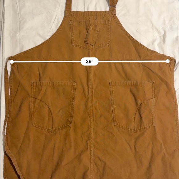 CHEF WORKS URBAN ROCKFORD CANVAS BIB APRON NUTMEG - Picture 10 of 11